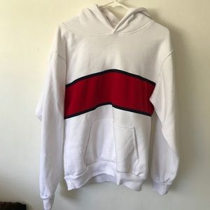 Brandy Melville Colorblock striped Hoodie